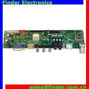 Universal Multi-purpose LED LCD TV Controller Board for full HD LCD Panel, Small Size LCD LED TV Mainboard