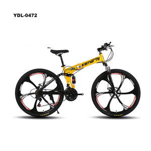 Bicicleta de Montaña plegable de 21 velocidades, suspensión dual, 24 pulgadas, 26 pulgadas, disco <span class=keywords><strong>doble</strong></span> para estudiante, <span class=keywords><strong>MTB</strong></span> - Product Image 2