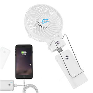 2018 USB Mini Fan Portable 2000mAh Rechargeable Macarons Handy Fan with Mirror for Travel - Product Image 4
