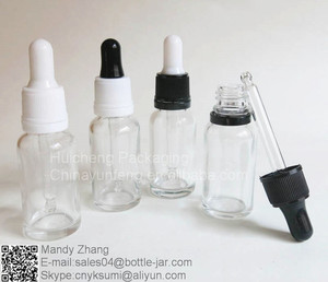 20 ML verre clair cosmétique bouteille d'huile avec <span class=keywords><strong>dameur</strong></span> gouttes évidente - Product Image 4