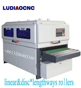Máquina Pulidora de Cepillos para Madera de 1000 mm con Seis Rodillos, Lijadora de Cepillos para Imprimación de <span class=keywords><strong>MDF</strong></span> con Rodillos Lineales y de Disco para Tallado CNC de Muebles - Product Image 3