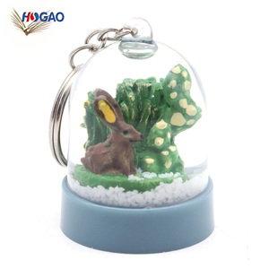 innovador hecho a mano OEM regalos idea divertida Linda comunión regalos animales mini llavero ardilla globo de nieve - Product Image 4