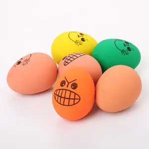 hot selling Funny Cute Eggs Rubber Solid Elastic Ball Dog toy