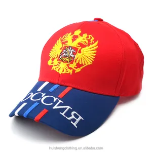 Topi Baseball Olahraga Rusia Baru Fashion 100% Katun Federasi Rusia Topi Golf Wanita