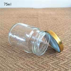 Rỗng Rõ Ràng Mini 75Ml 100Ml 150Ml Mứt Chum Chim Yến Bao Bì Virgin Dừa Chai Dầu Thủy Tinh Nhỏ Jar Đối Với Mật Ong - Product Image 3