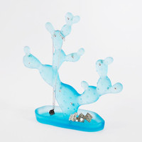 Arbre à bijoux en bois vernis en plastique de style fantaisie Design élégant 11cm de diamètre X 29cm de H