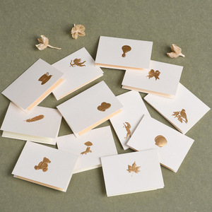 Qingdao Yilucai stampa in oro bianco formato personalizzato carte di ringraziamento con busta all'ingrosso carte in rilievo piuma di cupido - Product Image 5