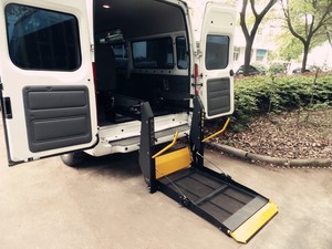 장애인 장애인 밴 트럭 전기 유압 파워 휠체어 리프트 휠체어 리프트 플랫폼 350kg 용량 - Product Image 2