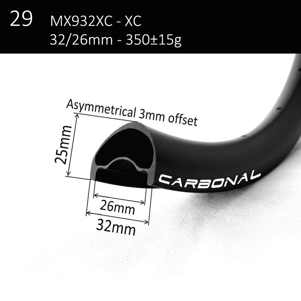 Inner Rim Rim Width 40mm Mtb Rims Asymmetric Rim Profile 29 Inch