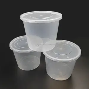 En gros 672ml / 24 oz en plastique clair cube grande jetable emballage alimentaire boîte à lunch/fournisseur de conteneurs