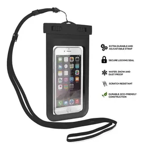 2019 sıcak satış en kaliteli PVC 8cm genişlik ipx8 su geçirmez cep telefonu çantası yüzme sualtı telefon kılıfı