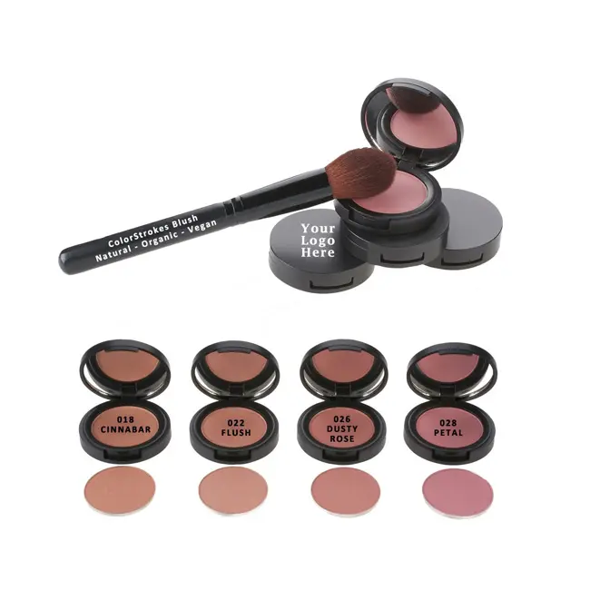 Priavte Nhãn Ép Bột Blush Powder-Tự Nhiên/Hữu Cơ Vegan Blush Trang Điểm