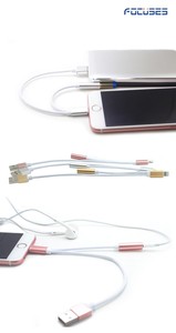 3 en 1 USB cable de datos de carga rápido y 8 Pin Audio Adaptador convertidor de auriculares para <span class=keywords><strong>el</strong></span> iPhone 7/7 más - Product Image 5