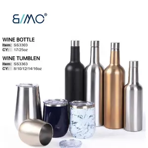 Double Wall Vacuum Metal Wine Cup Stainless Steel Lowball Beer drinking Wine Canteen