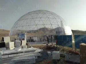 Yurt Tent Luxury 4 Season Stargazing Geodesic Dome Tents Prefab House Safari Tent Yurt Igloo For Camping With Waterproof PVC