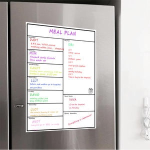 Tablero planificador de pizarra blanca para nevera de cocina magnética A3 para borrado en seco, lista de compras, planificador de pizarra blanca para uso doméstico - Product Image 1