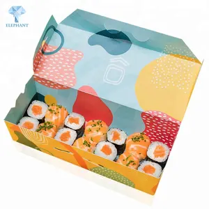 Custom Logo Printed Eco Friendly High Quality Fancy Food Sushi Packaging Box