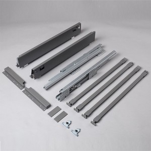 Corredera Telescópica <span class=keywords><strong>para</strong></span> Cajón de Cocina, de Cierre Suave y Alta Resistencia, <span class=keywords><strong>para</strong></span> Gabinete de Cocina - Product Image 1