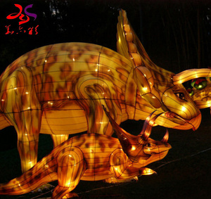 Trung Quốc trang trí lễ hội đèn lồng lụa động vật hổ đèn lồng họa tiết - Product Image 4