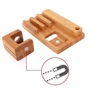 Estación de acoplamiento de madera multifunción para teléfono inteligente y reloj, 2019 - Product Image 4