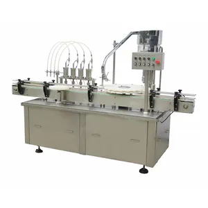 4 Nozzle piston pump injection automatic medical liquid filling machine for manual feeding bottle