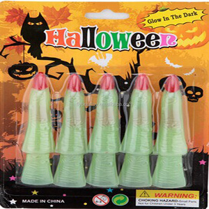 Uñas postizas fluorescentes que brillan en la oscuridad, accesorios para fiesta de Halloween - Product Image 3