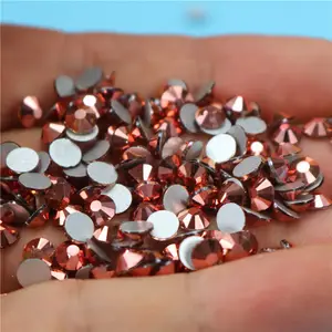 Rose Gold คริสตัลแบนกลับ rhinestone,คุณภาพสูง Hot Fix rhinestone