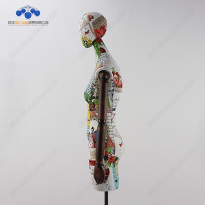 Torso femenino cuello largo ajustable costura maniquí - Product Image 4