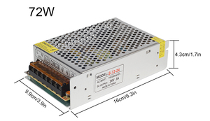 <span class=keywords><strong>Transformateur</strong></span> de Source d'alimentation à découpage <span class=keywords><strong>24</strong></span> <span class=keywords><strong>V</strong></span> 3A AC 110V 220V à DC 12 <span class=keywords><strong>V</strong></span> <span class=keywords><strong>24</strong></span> <span class=keywords><strong>V</strong></span> volt convertisseur alimentation CCTV - Product Image 2