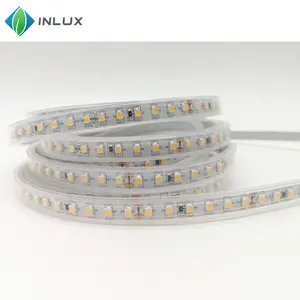 IP65 IP67 IP68 su geçirmez silikon kol 3528 2835 5050 DC 12V 24V 120 leds metre başına esnek led şerit ışık