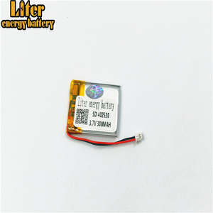 Plug 1,25-2 p 402530 300 mAh 3,7 V rechargeable LiPo battery solar Li ion polymer lithium battery with PCM - Product Image 3