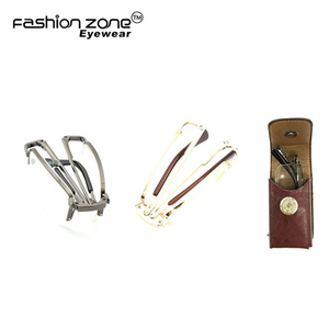 <span class=keywords><strong>Lunettes</strong></span> de lecture pliables unisexes à demi-monture personnalisées, vente chaude, personnalisées, pliables à 1,25, avec étui - Product Image 2