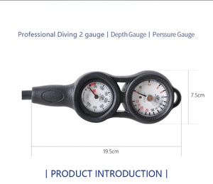 Medidor de pressão e profundidade de mergulho, mergulho de 2 medidores - Product Image 4