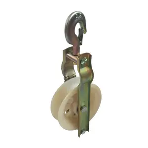 Single nylon sheave pulley/ Nylon pulley hook cable roller