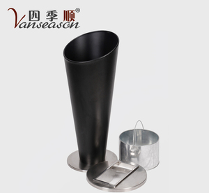 สแตนเลสรอบถังขยะที่มีที่เขี่ยบุหรี่ถังขยะสำหรับโรงแรมล็อบบี้การใช้งาน - Product Image 3