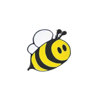 Felice Bumblebee Miele ape all'ingrosso pins Perni del Risvolto Dello Smalto Pin Distintivo