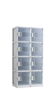 Japanese Fog Transparent door design ABS Mini Size Plastic Locker Cabinet - Product Image 4