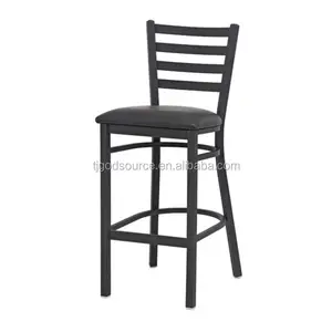 Modern Restaurant Furniture Sets Black Metal Dining Chair For Restaurant Use