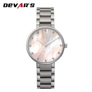 Tùy chỉnh LAU/mẹ ngọc trai quay lady cổ tay watch cổ điển bạc phụ nữ kim cương xem - Product Image 5