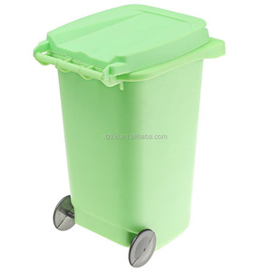 البلاستيك مصغرة حركة بهلوانية بالدراجة بن مكتب مرتب حامل قلم الأخضر - Product Image 2