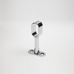 Thanh Ray Treo Tủ Quần Áo Hình Bầu Dục Phụ Kiện Ống Quần Áo Chân Đế Trung Tâm Chân Đế Chrome Cố Định Đầu Cuối Hỗ Trợ Cho Thanh Ray Treo Hình Bầu Dục - Product Image 5