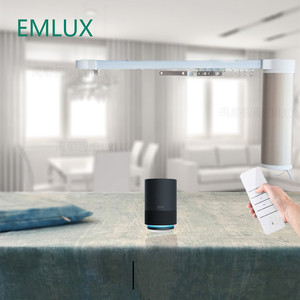 Motor <span class=keywords><strong>de</strong></span> cortina inteligente Zigbee <span class=keywords><strong>de</strong></span> alta calidad Tuya, riel eléctrico moderno personalizable con Control remoto <span class=keywords><strong>para</strong></span> hogar inteligente - Product Image 3