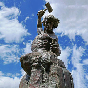 Известный Металл литья ремесло воспроизведение бронза самодельные человек скульптура для сада - Product Image 5