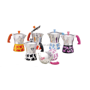 Oem màu đen nhôm cà phê Espresso sản xuất Moka nồi Moka kahve - Product Image 5