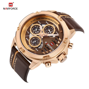 <span class=keywords><strong>นาฬิกา</strong></span>ข้อมือ<span class=keywords><strong>ผู้ชาย</strong></span> <span class=keywords><strong>NAVIFORCE</strong></span> 9110 สายหนังแท้ <span class=keywords><strong>นาฬิกา</strong></span>สปอร์ต <span class=keywords><strong>นาฬิกา</strong></span>ควอตซ์<span class=keywords><strong>ผู้ชาย</strong></span> Relogio Masculino Saat - Product Image 4