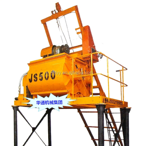 JS500 Chine <span class=keywords><strong>Béton</strong></span> Ciment Mélangeur 500 Litres Automatique Bétonnière avec Plate-Forme de Travail et Trémie - Product Image 3