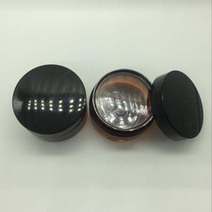 20 Gam 50 Gam 100 Gam Hổ Phách Nâu Nhựa PET Cream <span class=keywords><strong>Jar</strong></span>/Nồi Với Đen Rõ Ràng Nắp Trắng - Product Image 3