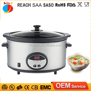 CUL approuvé 220 v 3.5 quart 6.5 quart mijoteuse image photos, trempé couvercle en verre électrique mijoteuse - Product Image 3