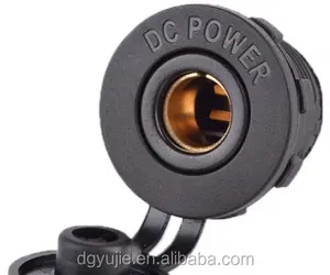 Soquete dc 12v para substituição, tipo hella, suporte de superfície de 12v/24v