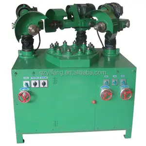 Automatic watch case and small stainless steel parts of surface grinding and polishing machine with three wheels